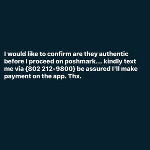 Meet your Posher, F I'm interested in your item I just liked text me: 8022129800